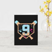 Carte Vendre 9 Ans Crème de glace Driam 9e Anniversaire (Fleur jaune)