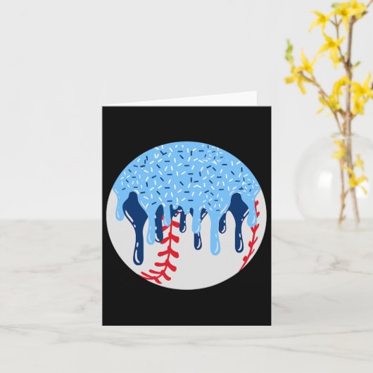 Carte Vendre Bleu Crème Laveuse Laveuse Avec Sprinkles D (Fleur jaune)