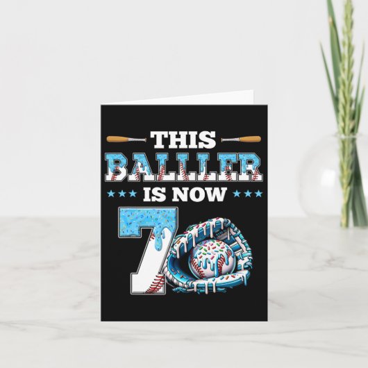 Carte Vendre Drift 7e Anniversaire Fête Boy Sport Ventil (Devant)