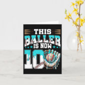 Carte Vendre Drip 10e fête d'anniversaire garçon Ventila (Fleur jaune)