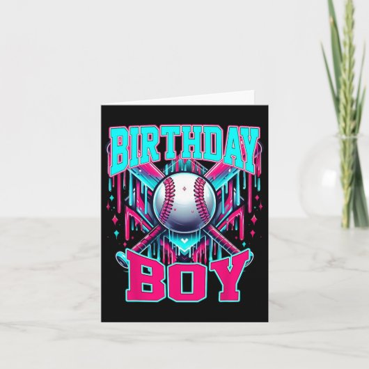 Carte Vendre Drip Birthday Boy Ice Cream Drip Jeunesse V (Devant)