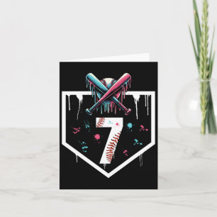Carte Vendre Drith 7th Birthday Home Plate Boys Youth 7