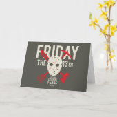 Carte Vendredi 13 | Armes - Masque de hockey (Fleur jaune)