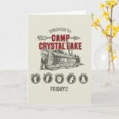 Carte Vendredi 13 | Bienvenue à Camp Crystal Lake (Fleur jaune)