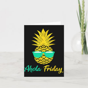 Carte Vendredi Aloha Ananas Eté Fruit Ananas