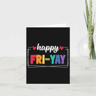 Carte Vendredi Joyeux Vendredi Drôle Professeur Weekend 
