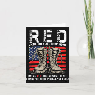 Carte Vendredi rouge de soutien à l'armée - Se souvenir