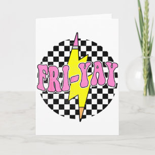 Carte Vendredi Yay Vendredi Heureux Week-end Drôle Prof 