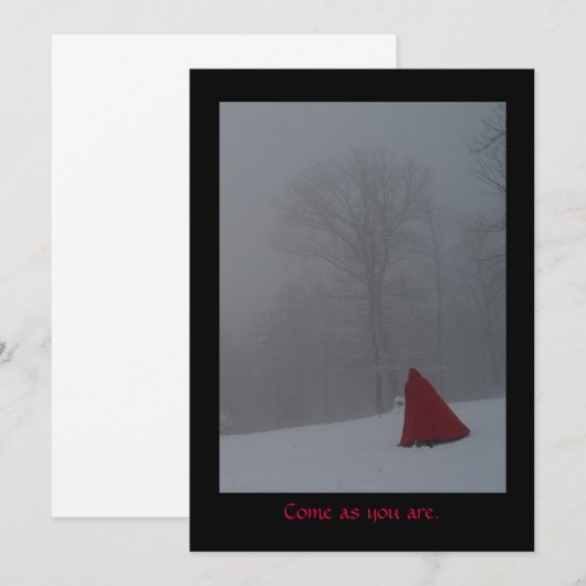 Carte Venez comme vous êtes (Devant / Derrière)