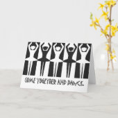 Carte Venez danser ensemble (Fleur jaune)