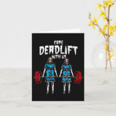 Carte Venez Deadlift Avec Nous Poids Bodybuilding F (Fleur jaune)