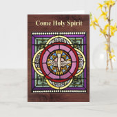 Carte Venez Saint-Esprit (Fleur jaune)