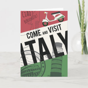 Carte Venez visiter l'Italie