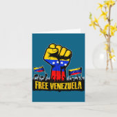 Carte Venezuela Flag Venezuela Libre 2026  (Fleur jaune)