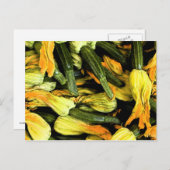 Carte Venice At Home - Fleurs Zucchini (Devant / Derrière)