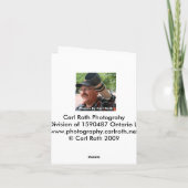 Carte Venise de la gondole (Dos)