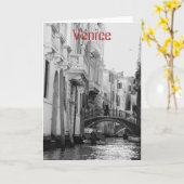 Carte Venise, Italie (Fleur jaune)