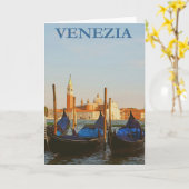 Carte Venise Italie (Fleur jaune)