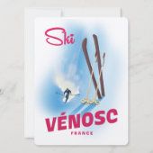 Carte Vénosc France à Ski (Dos)