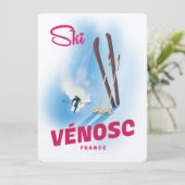 Carte Vénosc France à Ski (Debout devant)