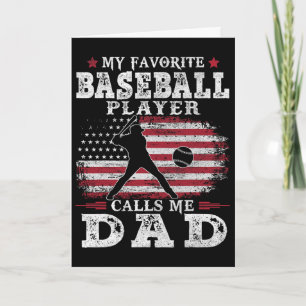 Carte Vente de joueur préféré m'appelle Papa Drapeau Usa