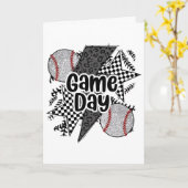 Carte Vente Rétro Jeu Jour Damier Léopard Vente Maman Mo (Fleur jaune)