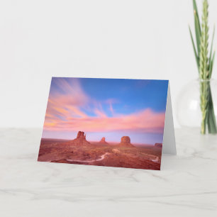 Carte Vents forts sur la vallée du désert