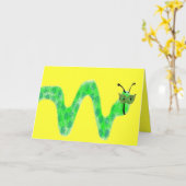 Carte ver de livre masqué (Fleur jaune)
