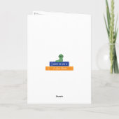 Carte Ver de livre Merci (Dos)