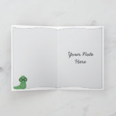 Carte Ver de livre Merci (Intérieur)