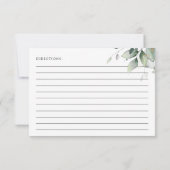 Carte Verdure, feuilles d'eucalyptus, recette de douche  (Dos)