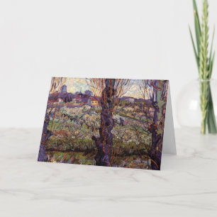 Carte Verger en fleurs, Arles par Vincent van Gogh