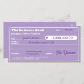 Carte Vérification de la manifeste de l'argent pourpre d (Devant / Derrière)