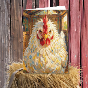 Carte Vérification sur vous Poulet drôle