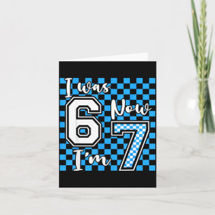 Carte Vérifié Bleu J'avais 6 Ans Maintenant J'ai 7 Ans G