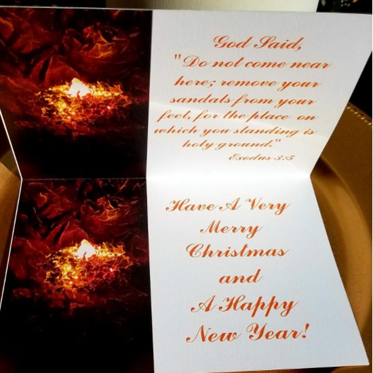 Carte Véritable Foil "The Burning Bush"