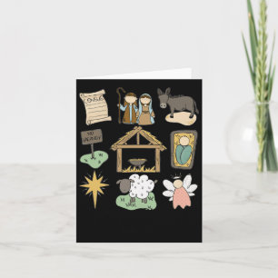 Carte Véritable histoire Luke Jesus Nativité Religieux c