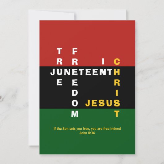 Carte VÉRITABLE LIBERTÉ DANS CHRIST Christian Junetten C (Devant)