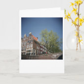 Carte Véritable vue bleue de canal (Fleur jaune)