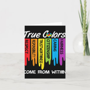 Carte Véritables couleurs Puzzle Coeur Autisme Inspirati