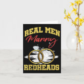 Carte Véritables Hommes Époux Mariage Groom Bride Ginger (Fleur jaune)