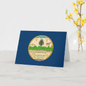 Carte Vermonter Seal, Seal of Vermont (Fleur jaune)