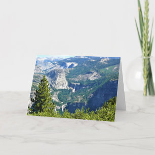 Carte Vernal & Nevada Falls from Glacier Point, CA