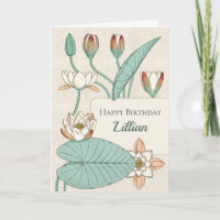 Verneuil Lys d'eau 1896 CC1201 Anniversaire floral