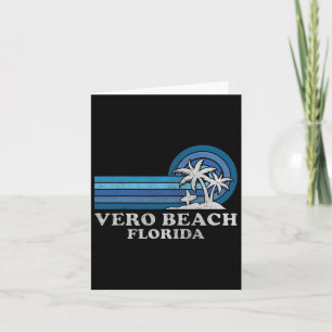 Carte Vero Beach Floride Famille Vacances d'été Vintage