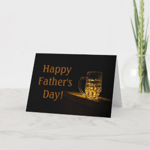 Carte Verre à Bière Fête des Pères