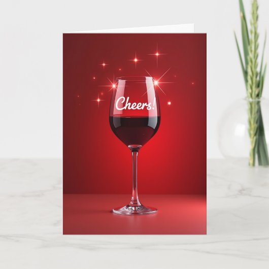 Carte Verre à Vin Cheers (Devant)