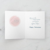 Carte Verre à vin pour l'anniversaire de mariage du fils (Intérieur)