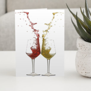 Carte Verre à vin Splash