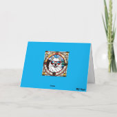 Carte Verre coloré Samoyède mignon (Dos)